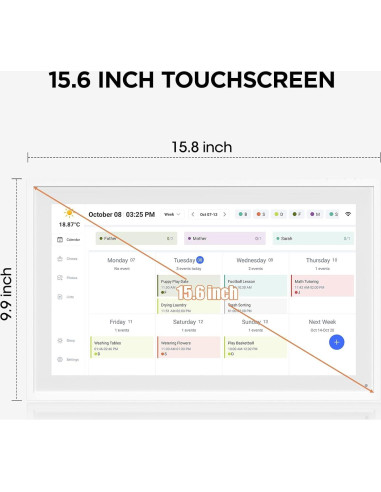 Calendario Digital Inteligente DASFIWO 15.6" Full HD 1920x1080