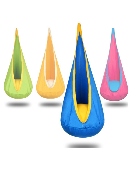Silla Colgante Pod para Niños Funny Game 150x70 cm Azul