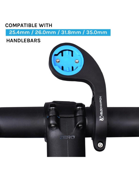 Soporte de Manillar VeloChampion 1809 para Computadoras Wahoo Soporte de Manillar VeloChampion 1809 para Computadoras Wahoo