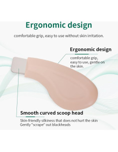 Removedor de Puntos Negros Baotuiok JG01 Espátula Facial Roja 2