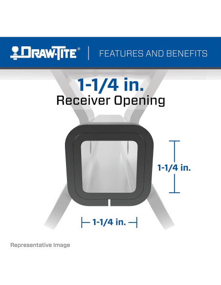 Enganche de Remolque Clase 1 Draw-Tite 24952 3.18 cm Negro