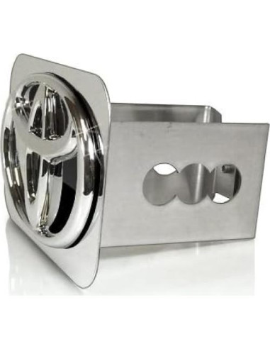 Cubierta de Enganche de Remolque Toyota 3D Logo Negro Cromo