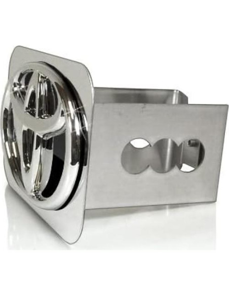 Cubierta de Enganche de Remolque Toyota 3D Logo Negro Cromo