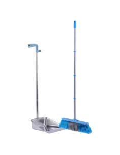 Juego de Escoba y Recogedor YONILL - Acero Inoxidable, 132 cm