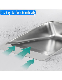 Juego de Escoba y Recogedor YONILL - Acero Inoxidable, 132 cm 2