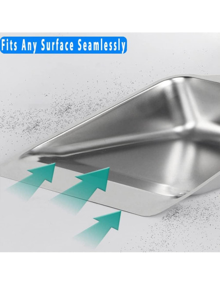 Juego de Escoba y Recogedor YONILL - Acero Inoxidable, 132 cm