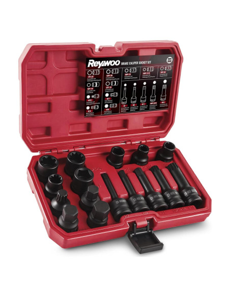 Juego de 16 Piezas de Enchufe de Caliper de Freno Reywoo