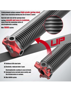 Resortes de Torsión para Puertas de Garaje ZhenT 2" x 63.5 cm (Par) 2