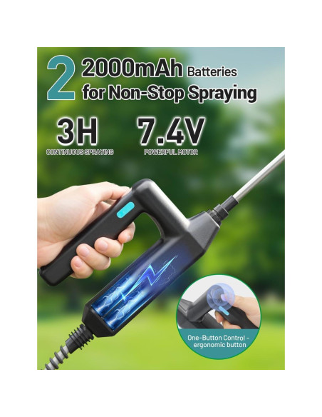 Pulverizador a Batería 2 Galones SideKing 7.4V Jardín