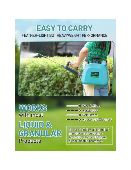 Pulverizador a Batería 2 Galones SideKing 7.4V Jardín