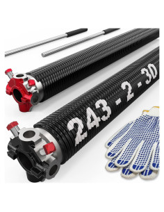 Juego de Resortes de Torsión Blesseras para Puerta de Garaje 76.2 cm