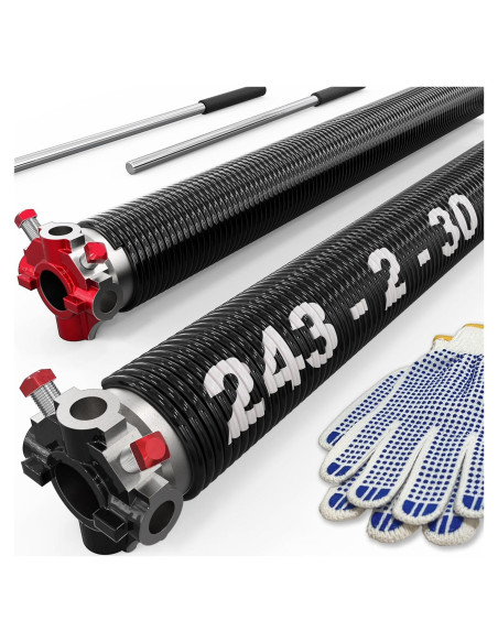 Juego de Resortes de Torsión Blesseras para Puerta de Garaje 76.2 cm