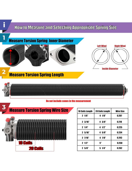 Juego de Resortes de Torsión Blesseras para Puerta de Garaje 76.2 cm