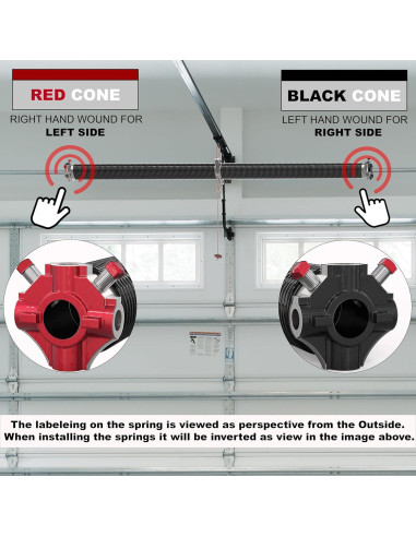 Juego de Resortes de Torsión Blesseras para Puerta de Garaje 76.2 cm