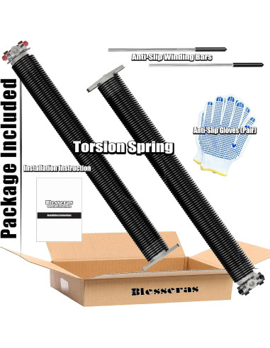 Juego de Resortes de Torsión Blesseras para Puerta de Garaje 76.2 cm