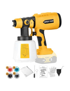 Pulverizador de pintura inalámbrico Dewalt 20V Max 200W 4 boquillas