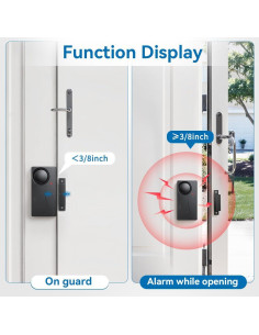 Alarma de Puerta Hommatter SF03R 110dB Control Remoto 2
