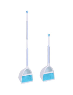 Mini Escoba y Recogedor QIDIWIN para Niños - Blanco y Azul 2