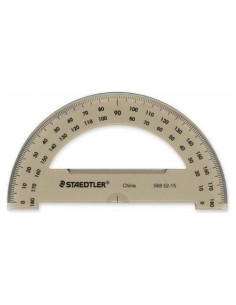 Transportador de plástico Staedtler 15.24 cm 180 grados