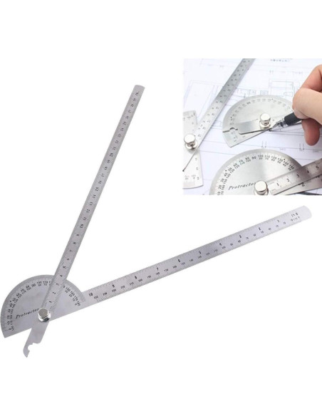 Regla de Ángulo Ajustable FLXDirect de Acero Inoxidable 250x300mm Regla de Ángulo Ajustable FLXDirect de Acero Inoxidable 250x300mm