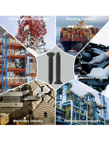 Tornillos Autoperforantes Blulu 200 Piezas 5/16-18 x 7.94 cm