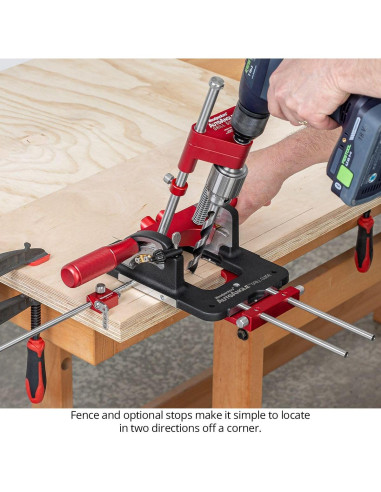 Guía de Taladro Deluxe Woodpeckers AutoAngle 40