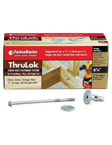 Tornillos para Madera FastenMaster ThruLok 14 x 15.88 cm 24 pz