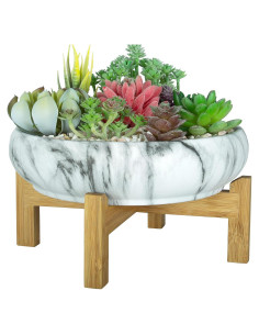 Maceta Grande para Suculentas ARTKETTY Cerámica Drenaje 25.4 cm