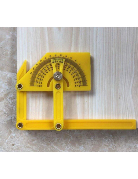 Transportador de Plástico Honbay 15.5x6.5cm Amarillo Transportador de Plástico Honbay 15.5x6.5cm Amarillo