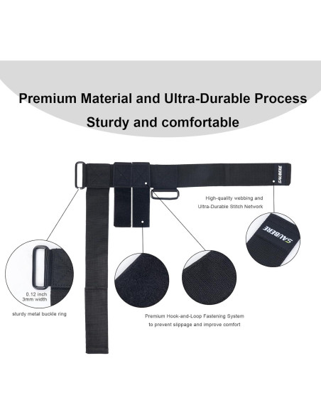 Correas de Tobillo Saubere para Mancuernas - 2 Pcs, Nylon