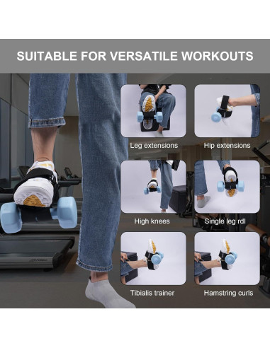 Correas de Tobillo Saubere para Mancuernas - 2 Pcs, Nylon