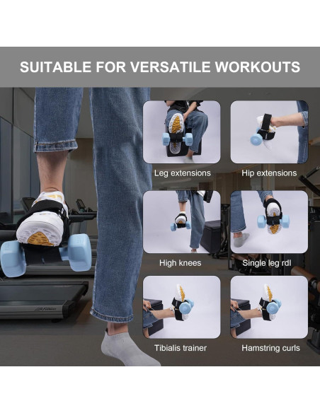 Correas de Tobillo Saubere para Mancuernas - 2 Pcs, Nylon