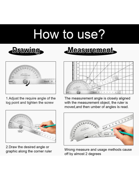 Juego de Transportador y Compás EQUNROY 10cm Acero Inoxidable Juego de Transportador y Compás EQUNROY 10cm Acero Inoxidable