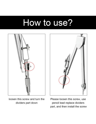 Juego de Transportador y Compás EQUNROY 10cm Acero Inoxidable