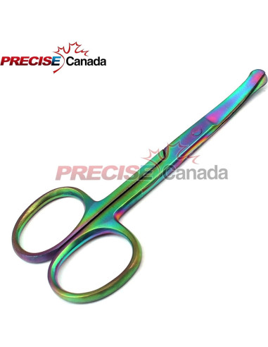 Juego de 10 Tijeras de Seguridad Rainbow Multi Titanio 8.89 cm