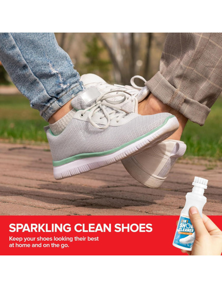 Kit de Limpieza de Zapatos 2 en 1 Stock Your Home - Cepillo y Spray