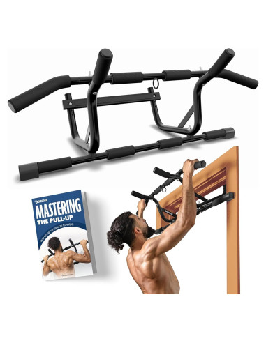 Barra de Dominadas DMoose Fitness para Puerta - 113 kg - Sin Tornillos