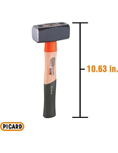 Martillo de Minería Picard SecuTec 1250g con Mango de Hickory