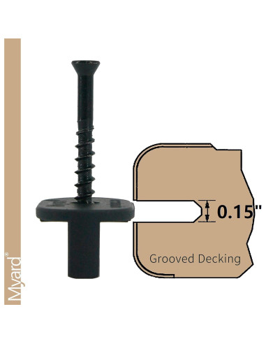 Clips de Sujetadores Ocultos Myard para Decking - Paquete de 100