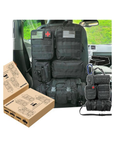 Organizador de Asiento Táctico MEAUTELE con 5 Bolsillos Desmontables