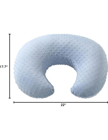 Funda de Almohada de Lactancia Blackleaf Baby Azul Estándar