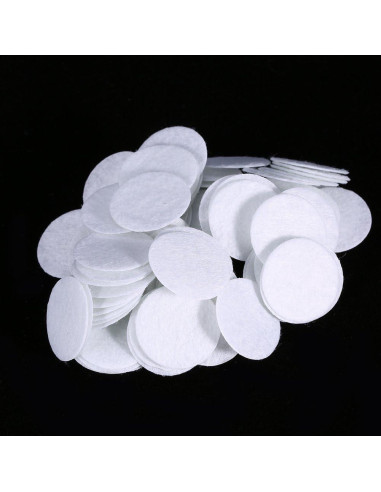 Filtros de Algodón 100pcs Walfront para Máquinas de Belleza 25mm