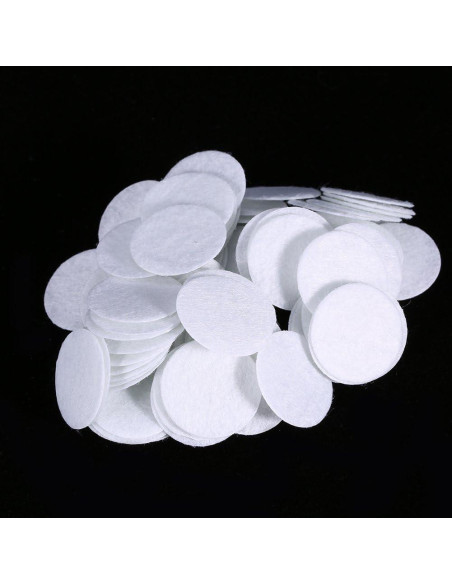 Filtros de Algodón 100pcs Walfront para Máquinas de Belleza 25mm