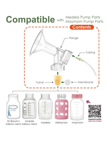 Partes de bomba Maymom para Medela Pump in Style 15mm