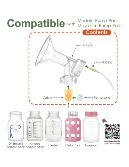 Partes de bomba Maymom para Medela Pump in Style 15mm