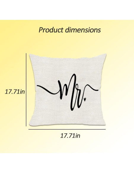 Juego de Fundas de Almohada Decorativas Tofwaol 18x18 cm Algodón