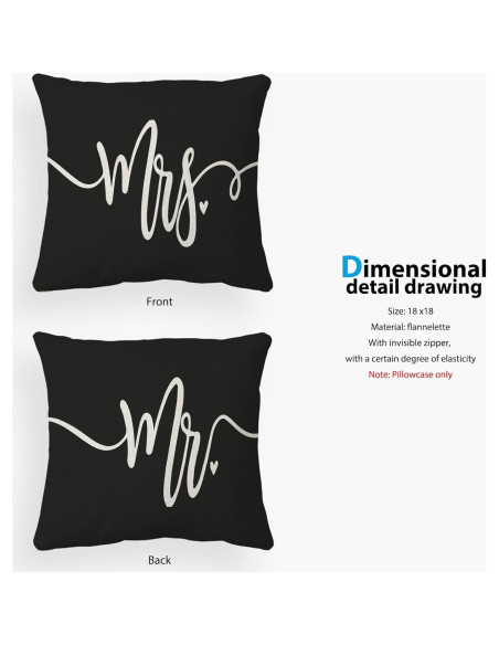 Funda de Cojín Decorativa POPOU Juego de 2 45.72x45.72cm Funda de Cojín Decorativa POPOU Juego de 2 45.72x45.72cm