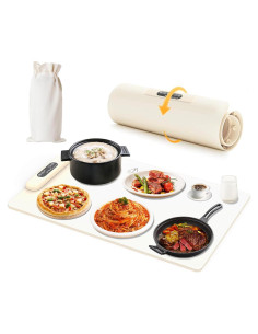 Alfombrilla Calentadora de Comida Eléctrica 70x40cm Silicona