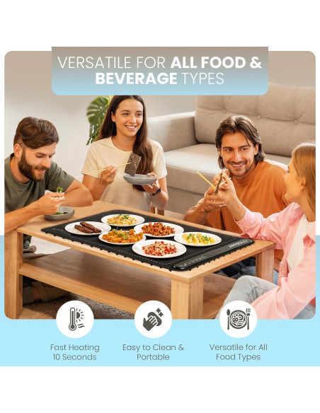 Alfombrilla Calentadora Eléctrica JAPPZOUU 60.96x40.64 cm 4Temp