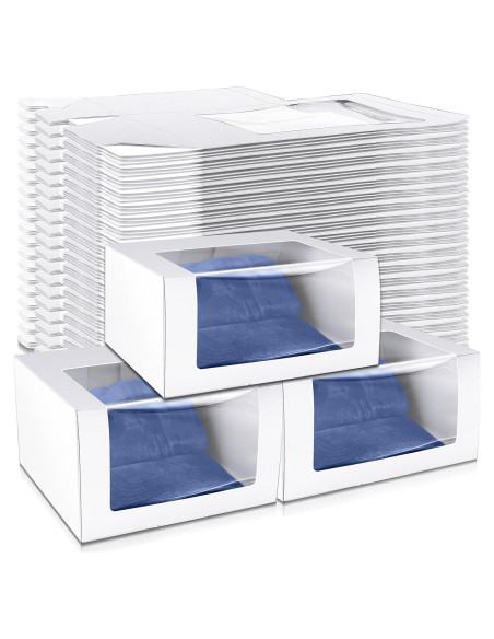 50 Cajas de Regalo para Gorras DoubleFill con Ventana Transparente